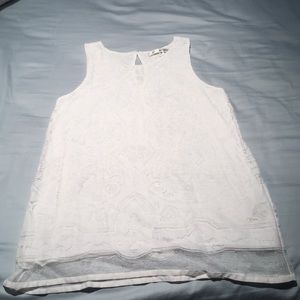 Max studio white tunic/swing shirt